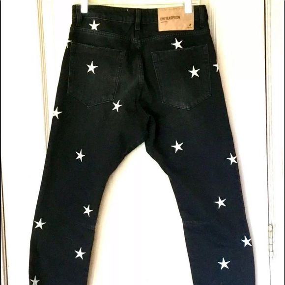 One Teaspoon Free People Jeans Saints Star Stripe - Picture 8 of 8